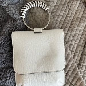 White Charles Wristlet Bangle Bag